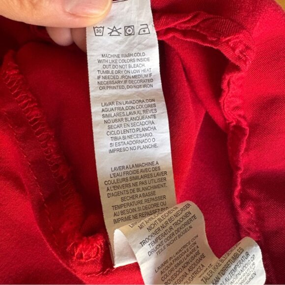 JustFab Red Embroidered Short Sleeve Dress M - Picture 11 of 11